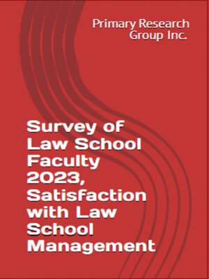 cover image of Survey of Law School Faculty 2023